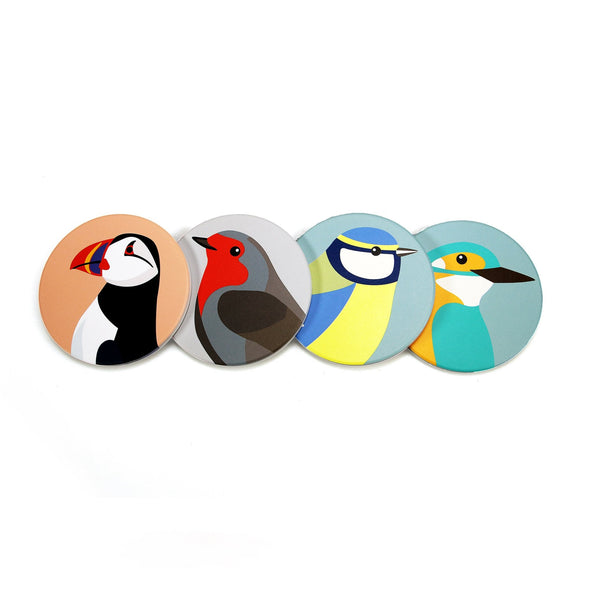 RSPB Set of 4 Coasters - Birds