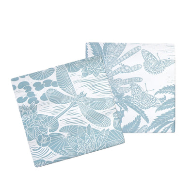 Coasters Set of 2 Ceramic Boxed - Kate Heiss (Powder Blue)