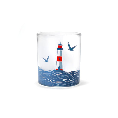 Glass Tumbler (10.5 fl oz) - Coastal (Lighthouse)