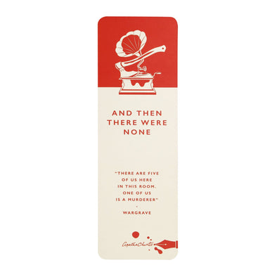 Bookmark Paper - Agatha Christie (There were None)