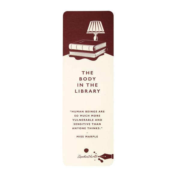 Bookmark Paper - Agatha Christie (The Body in the Library)