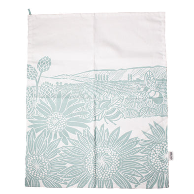 Tea Towel (Recycled Cotton) - Kate Heiss (Powder Blue)