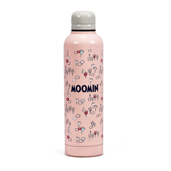 Water Bottle Metal (17.5 fl oz) - Moomin (Pink)