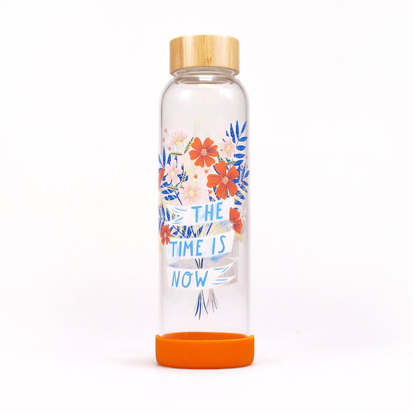Water Bottle Glass (17.5 fl oz) - Bonbi Forest (The Time is Now)